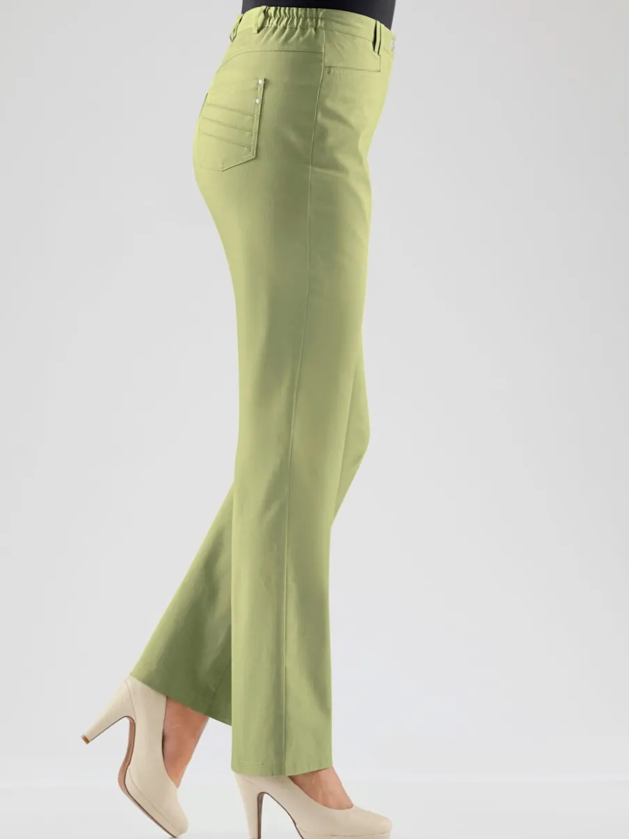Pantalon coupe droite à traitement nano avec poches et passants