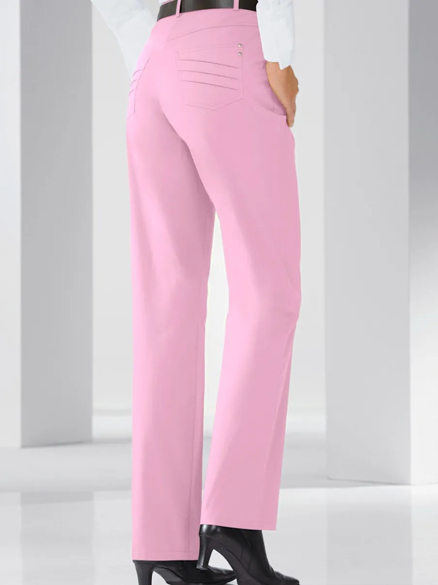 Pantalon coupe droite à traitement nano avec poches et passants