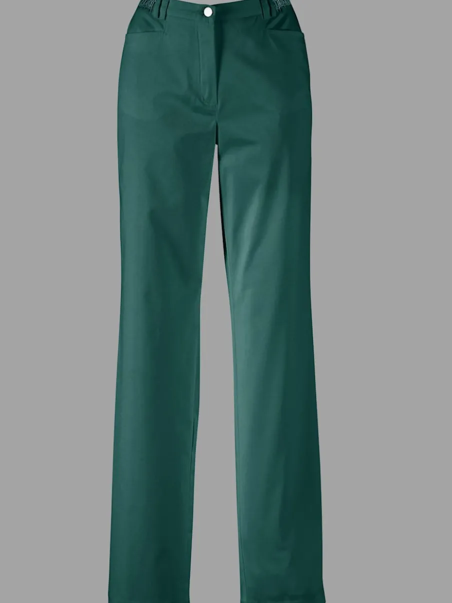 Pantalon coupe droite à traitement nano avec poches et passants