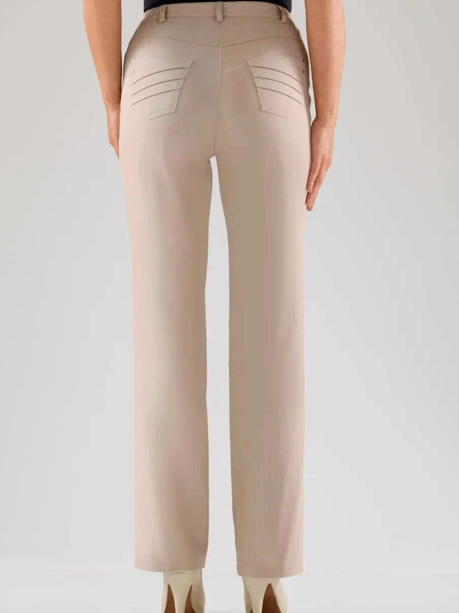 Pantalon coupe droite à traitement nano avec poches et passants