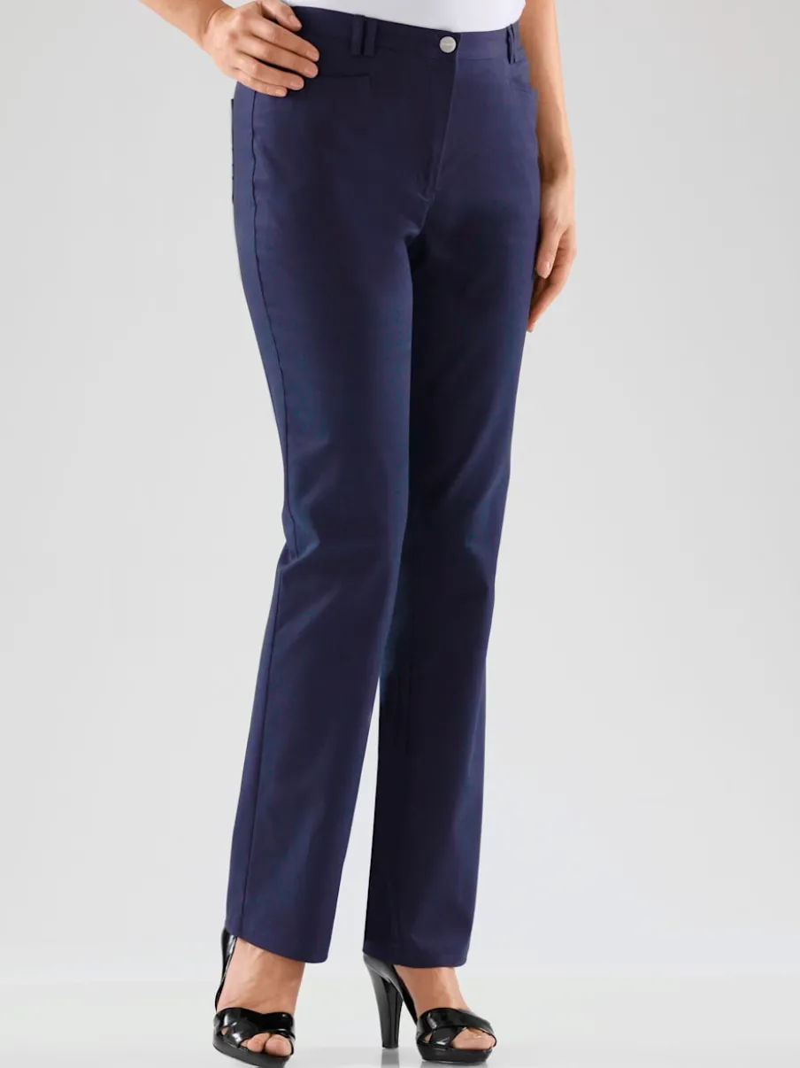 Pantalon coupe droite à traitement nano avec poches et passants