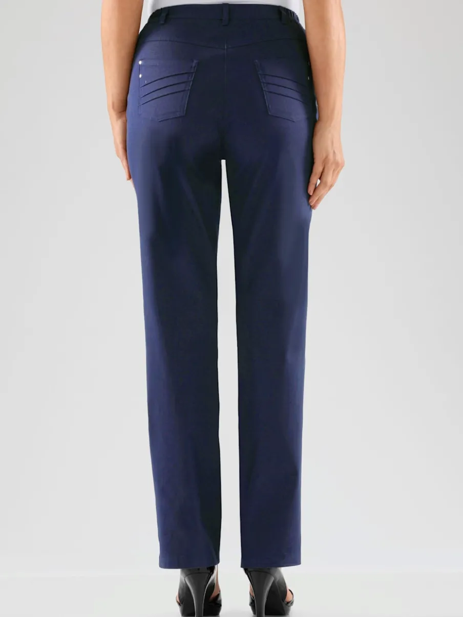 Pantalon coupe droite à traitement nano avec poches et passants