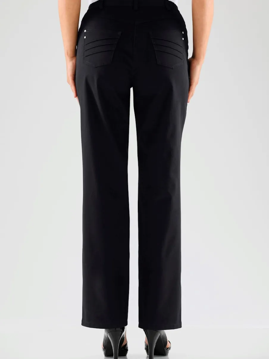 Pantalon coupe droite à traitement nano avec poches et passants