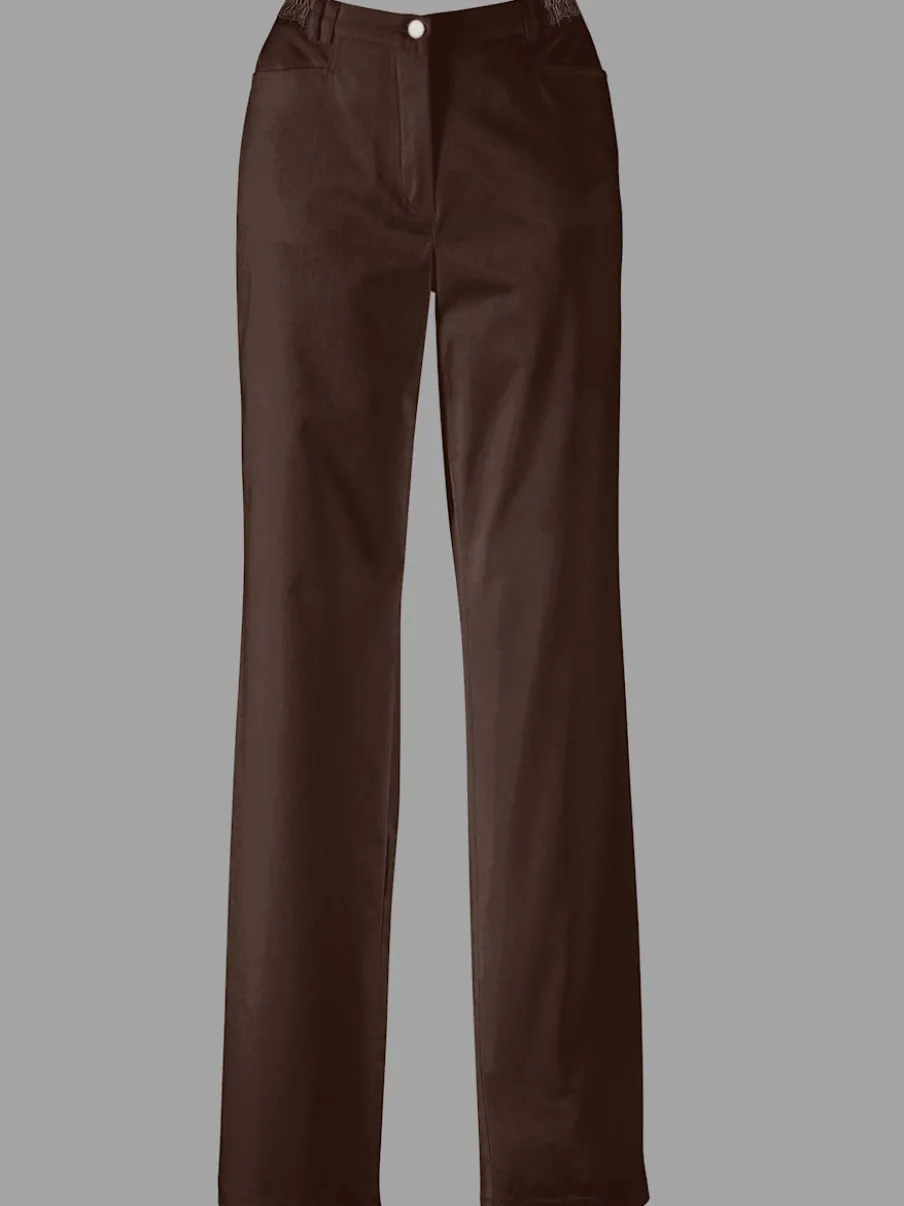Pantalon coupe droite à traitement nano avec poches et passants