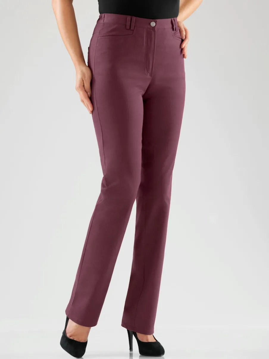 Pantalon coupe droite à traitement nano avec poches et passants
