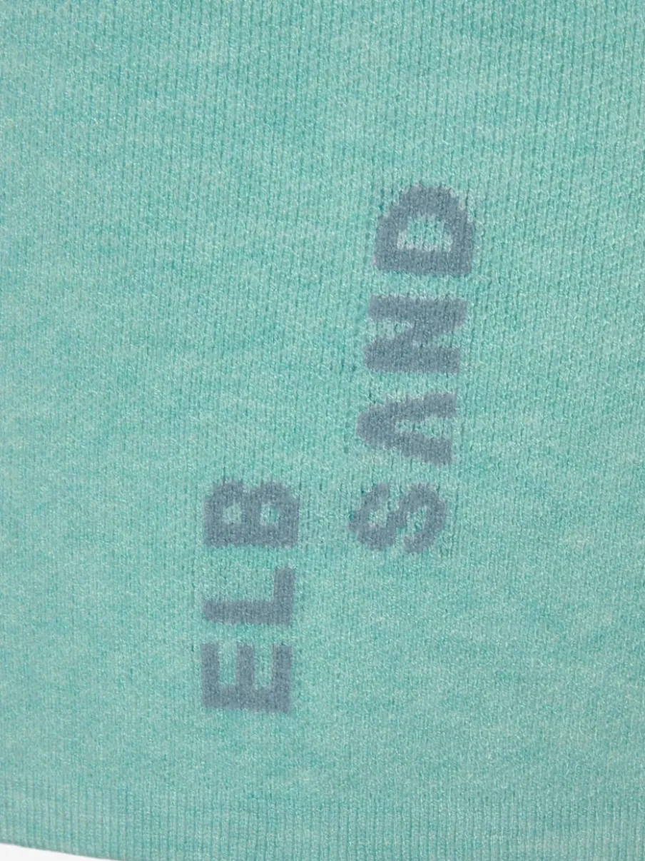 Pantalon court en tricot doux avec logo brodé et finition agréable