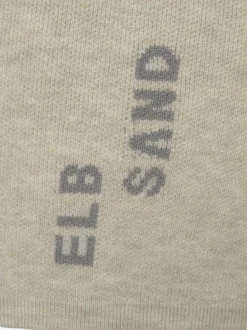Pantalon court en tricot doux avec logo brodé et finition agréable
