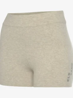 Pantalon court en tricot doux avec logo brodé et finition agréable