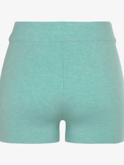 Pantalon court en tricot doux avec logo brodé et finition agréable