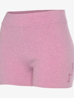 Pantalon court en tricot doux avec logo brodé et finition agréable
