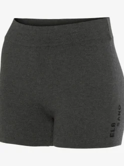 Pantalon court en tricot doux avec logo brodé et finition agréable
