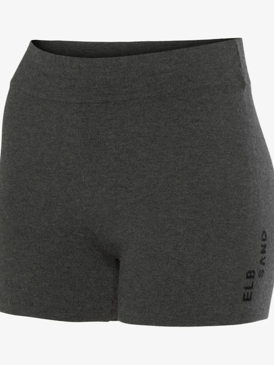 Pantalon court en tricot doux avec logo brodé et finition agréable