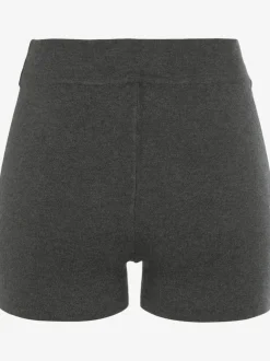 Pantalon court en tricot doux avec logo brodé et finition agréable