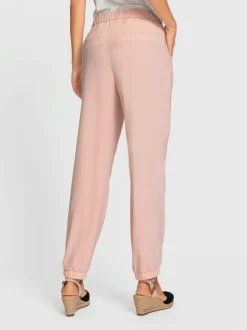 Pantalon décontracté avec ceinture élastique et poches latérales