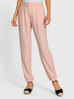 Pantalon décontracté avec ceinture élastique et poches latérales