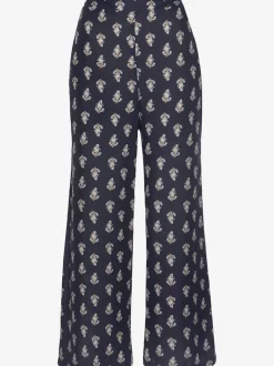 Pantalon décontracté imprimé avec ceinture élastique et poches