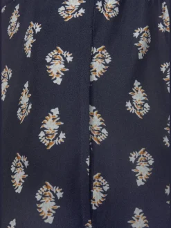 Pantalon décontracté imprimé avec ceinture élastique et poches