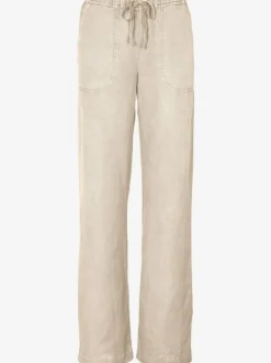 Pantalon décontracté à poches avec jambes larges