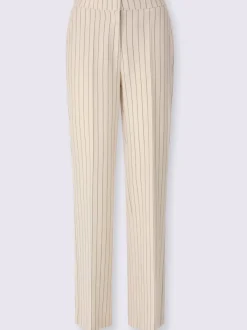 Pantalon de costume fluide avec rayures et jambes amples
