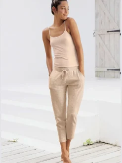 Pantalon de détente 7/8 avec ceinture réglable et poches