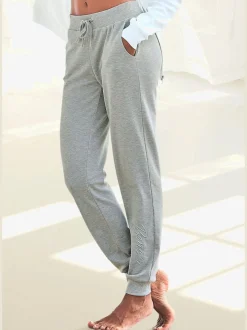 Pantalon de détente avec poches et bords-côtes extensibles