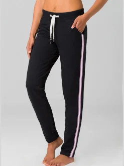 Pantalon de détente rayé avec taille élastique et poches latérales
