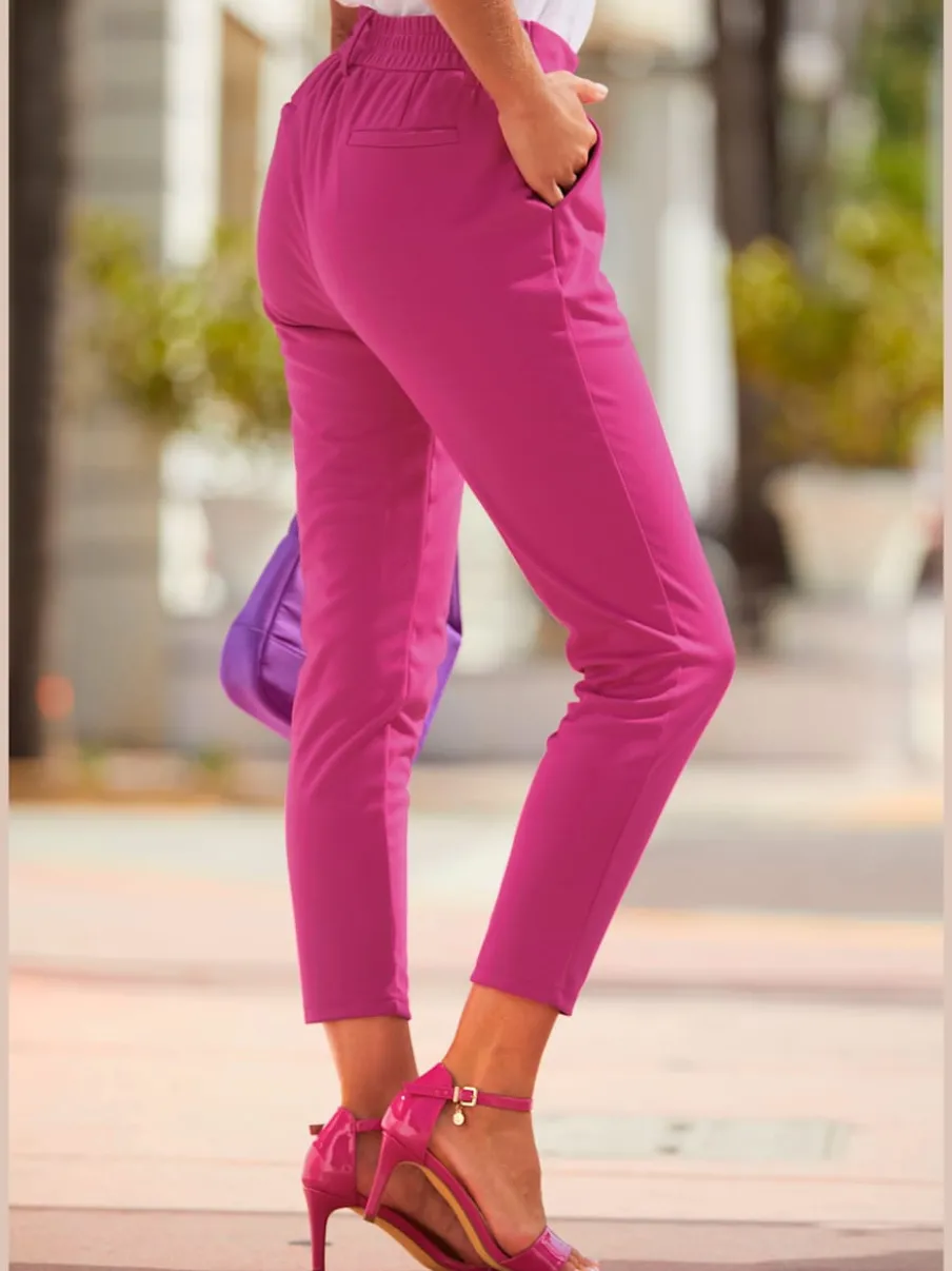 Pantalon de jogging avec ceinture élastique et poches latérales
