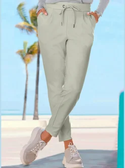 Pantalon de jogging avec ceinture élastique et poches latérales