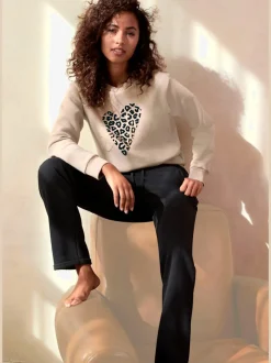 Pantalon de jogging avec coulisse élastique et poches fendues