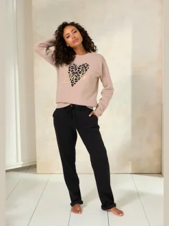Pantalon de jogging avec coulisse élastique et poches fendues