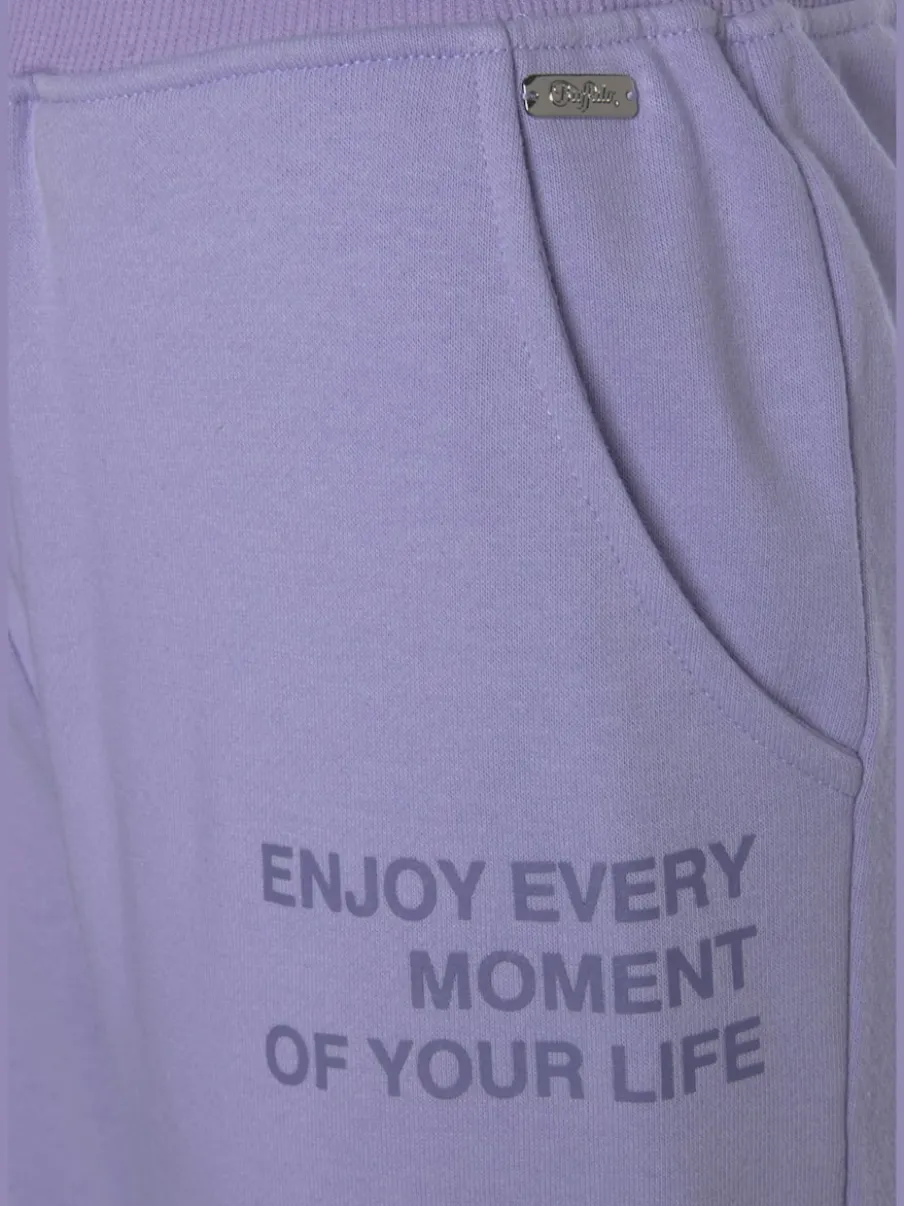 Pantalon de jogging avec imprimé en matière douce et confortable