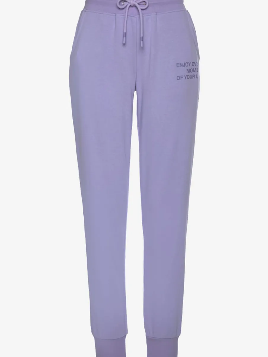 Pantalon de jogging avec imprimé en matière douce et confortable