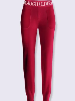 Pantalon de jogging avec inscription et poches confortables