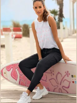 Pantalon de jogging avec poches et ceinture élastique