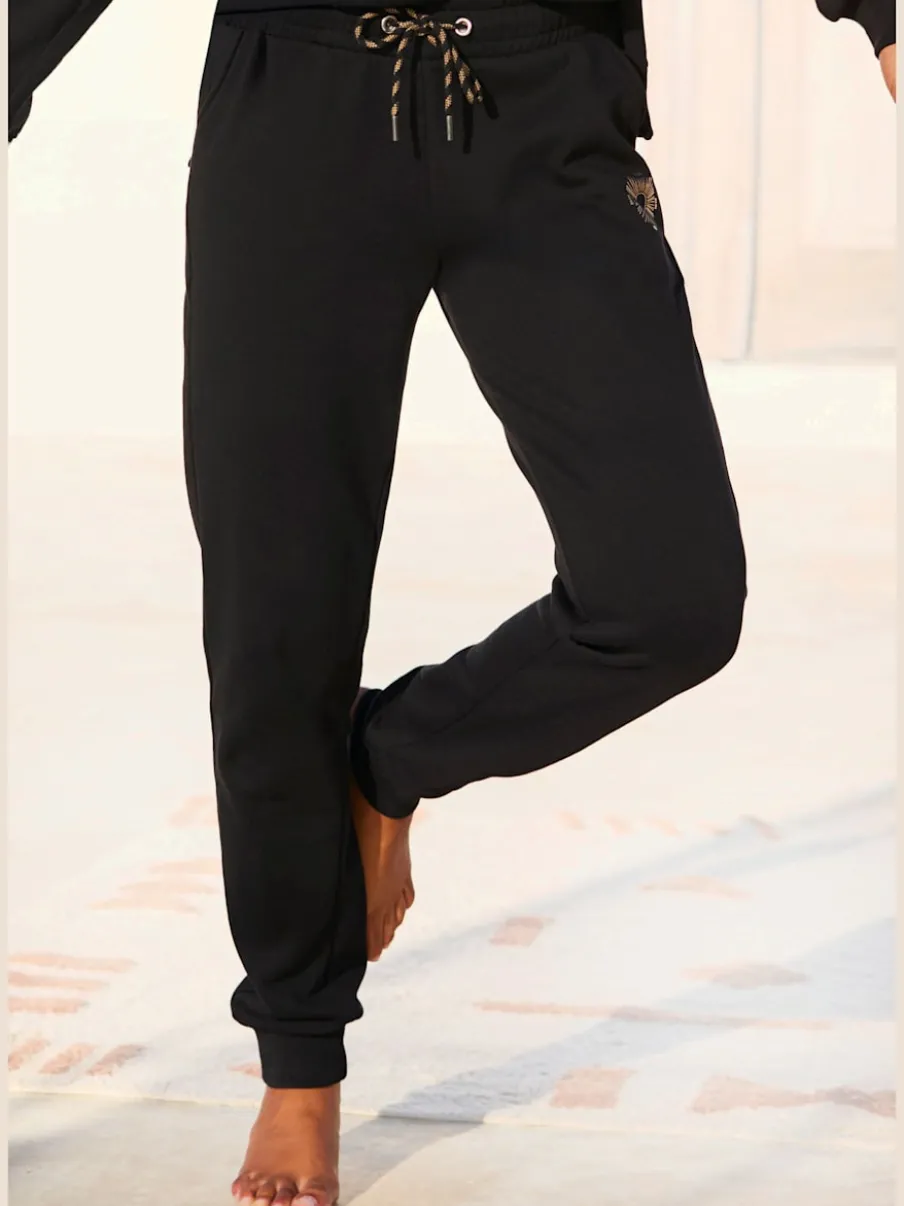 Pantalon de jogging avec poches et bords-côtes confortables