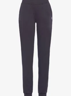 Pantalon de jogging en coton avec poches latérales et logo imprimé