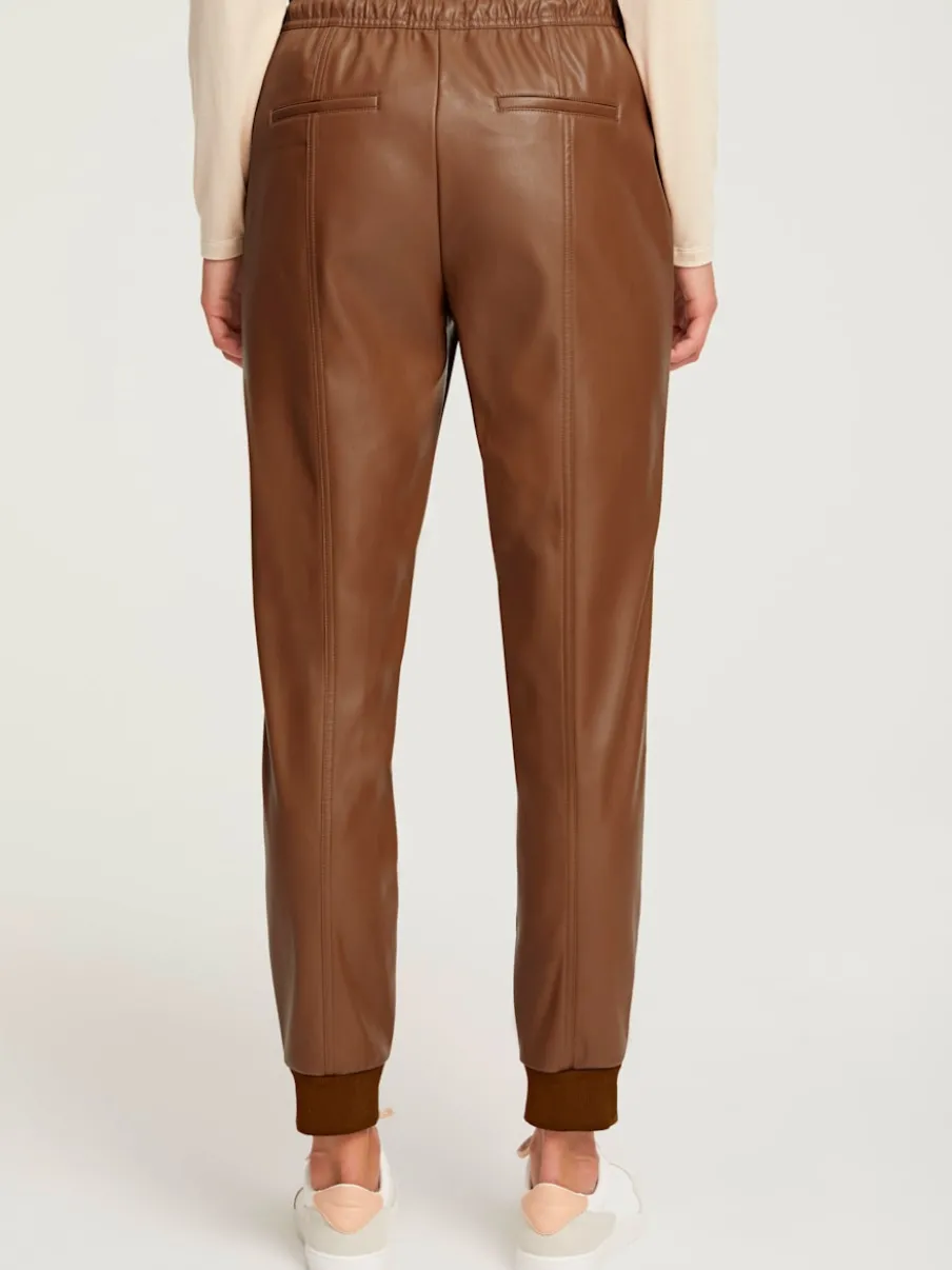 Pantalon de jogging en synthétique avec ceinture élastique et poches
