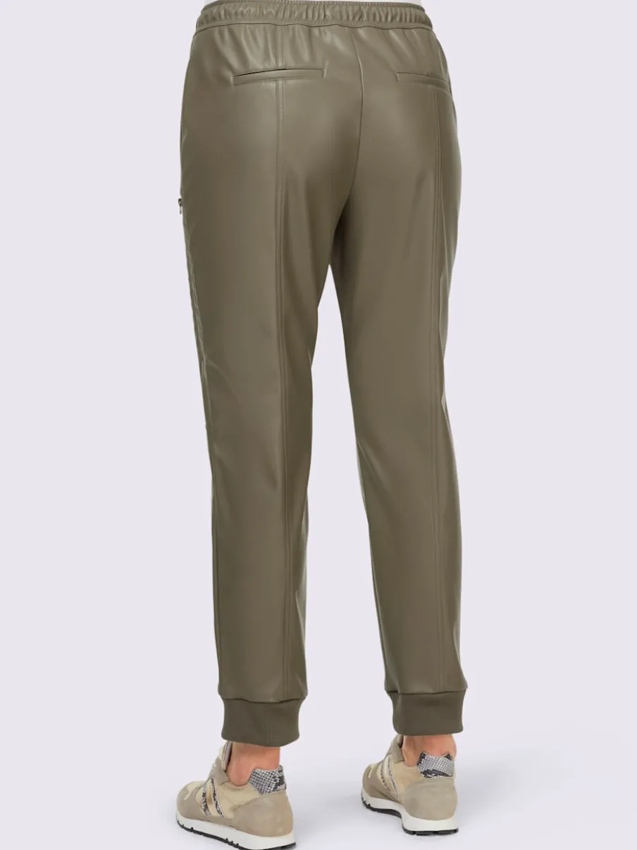 Pantalon de jogging en synthétique avec ceinture élastique et poches