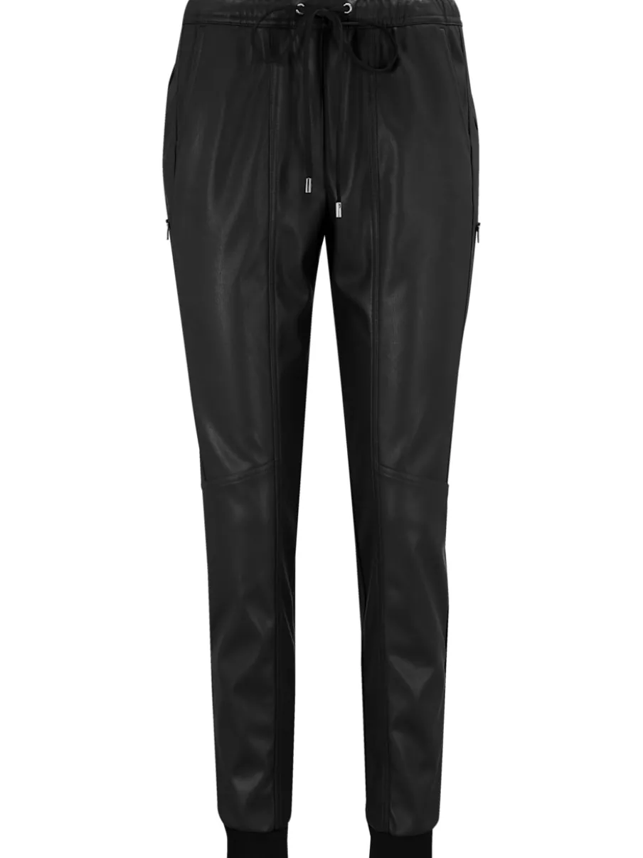 Pantalon de jogging en synthétique avec ceinture élastique et poches