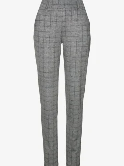 Pantalon de jogging à motifs avec jambes étroites et taille haute