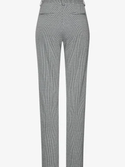 Pantalon de jogging à motifs avec jambes étroites et taille haute