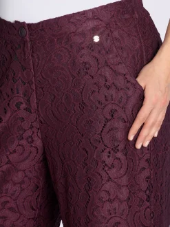 Pantalon dentelle élastique