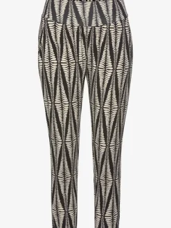 Pantalon de plage 7/8 à imprimé graphique avec poches latérales