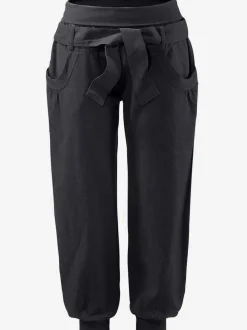 Pantalon de plage à large ceinture et poches fendues