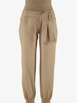 Pantalon de plage à large ceinture et poches fendues