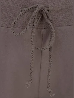 Pantalon de plage léger 7/8 en coton avec ceinture élastique