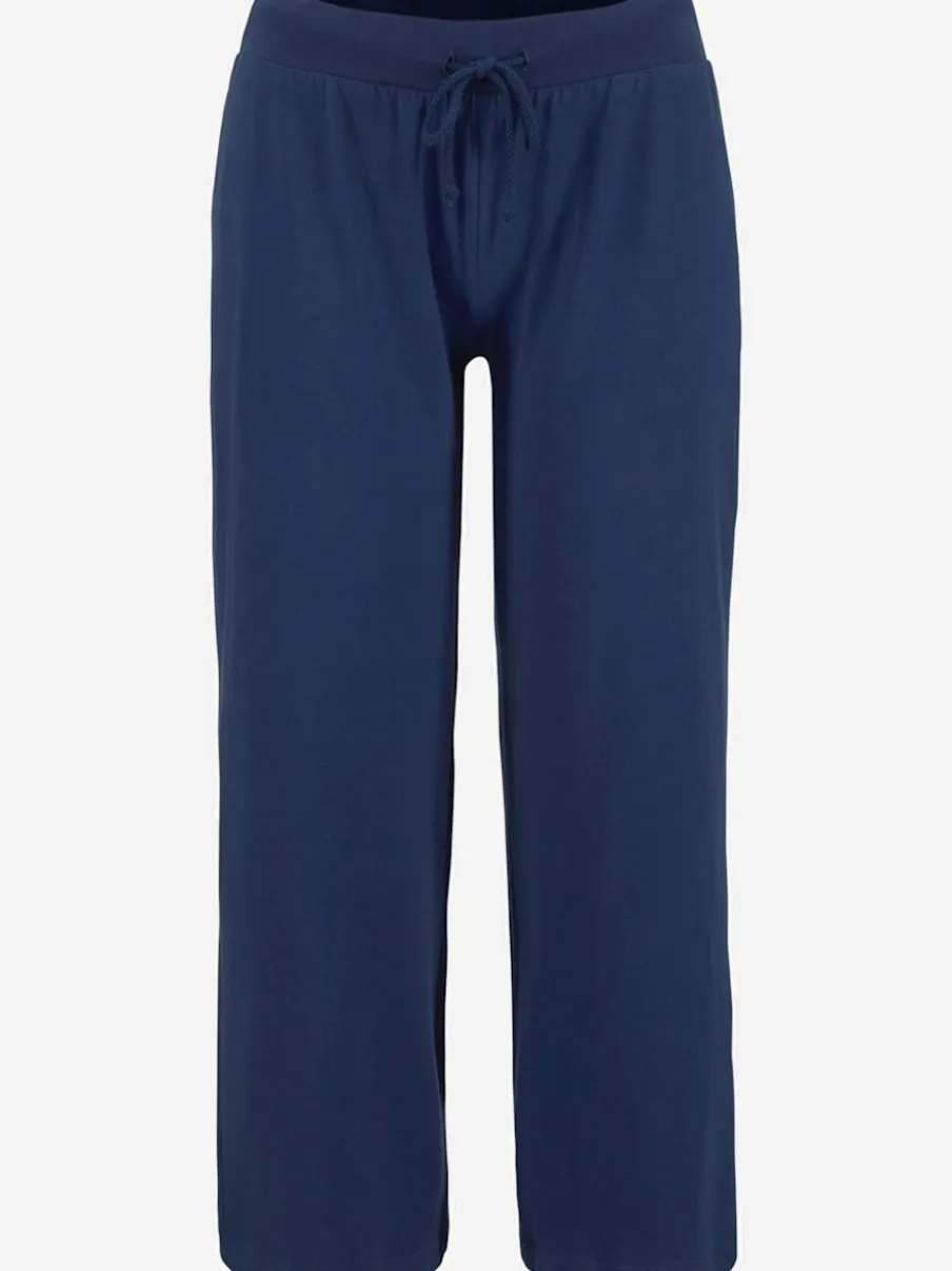 Pantalon de plage léger 7/8 en coton avec ceinture élastique