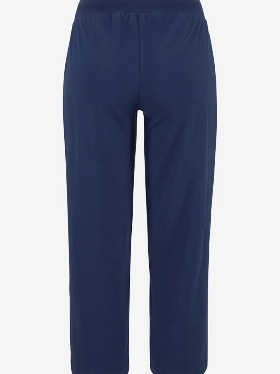 Pantalon de plage léger 7/8 en coton avec ceinture élastique