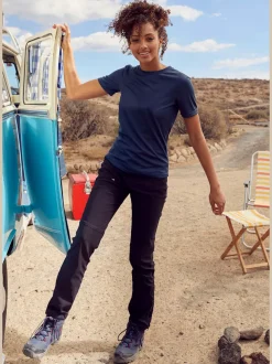 Pantalon de randonnée extensible à taille élastique et poches zippées