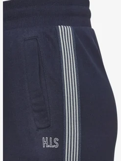 Pantalon de relaxation à rayures avec ceinture élastique et poches